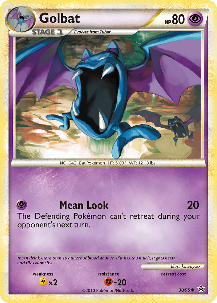 Golbat (30/95) [HeartGold & SoulSilver: Unleashed] | Card Merchant Takapuna