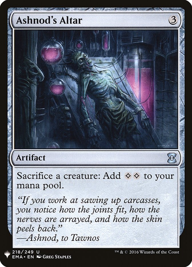 Ashnod's Altar [Mystery Booster] | Card Merchant Takapuna