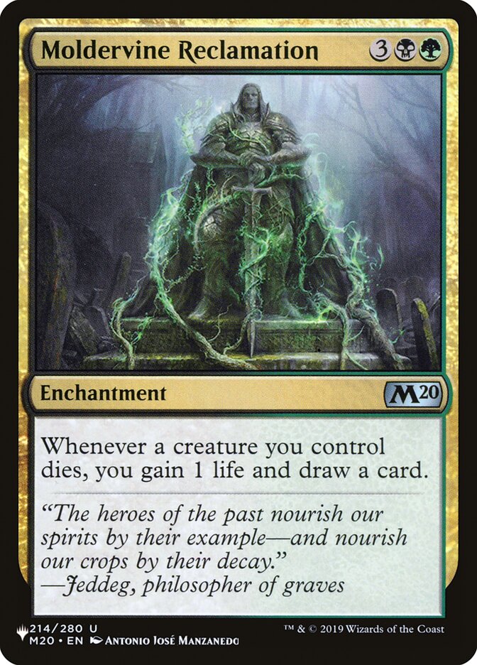 Moldervine Reclamation [The List] | Card Merchant Takapuna
