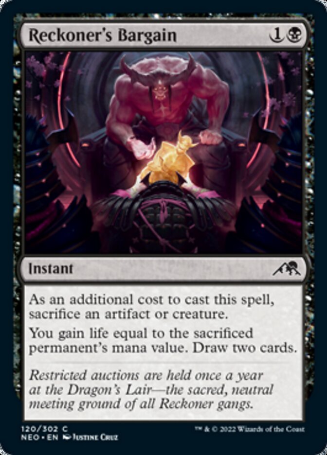 Reckoner's Bargain [Kamigawa: Neon Dynasty] | Card Merchant Takapuna