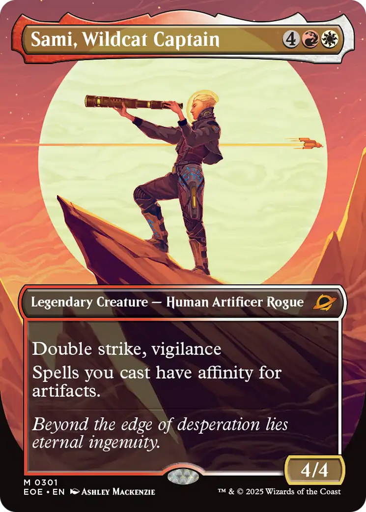 Sami, Wildcat Captain (Borderless) [Edge of Eternities] | Card Merchant Takapuna