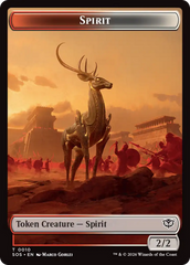 Fractal (0004) // Spirit (0010) Double-Sided Token [Secrets of Strixhaven Tokens] | Card Merchant Takapuna