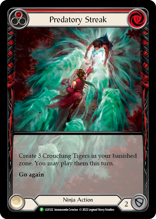 Predatory Streak (Red) [LGS122] (Promo)  Rainbow Foil | Card Merchant Takapuna