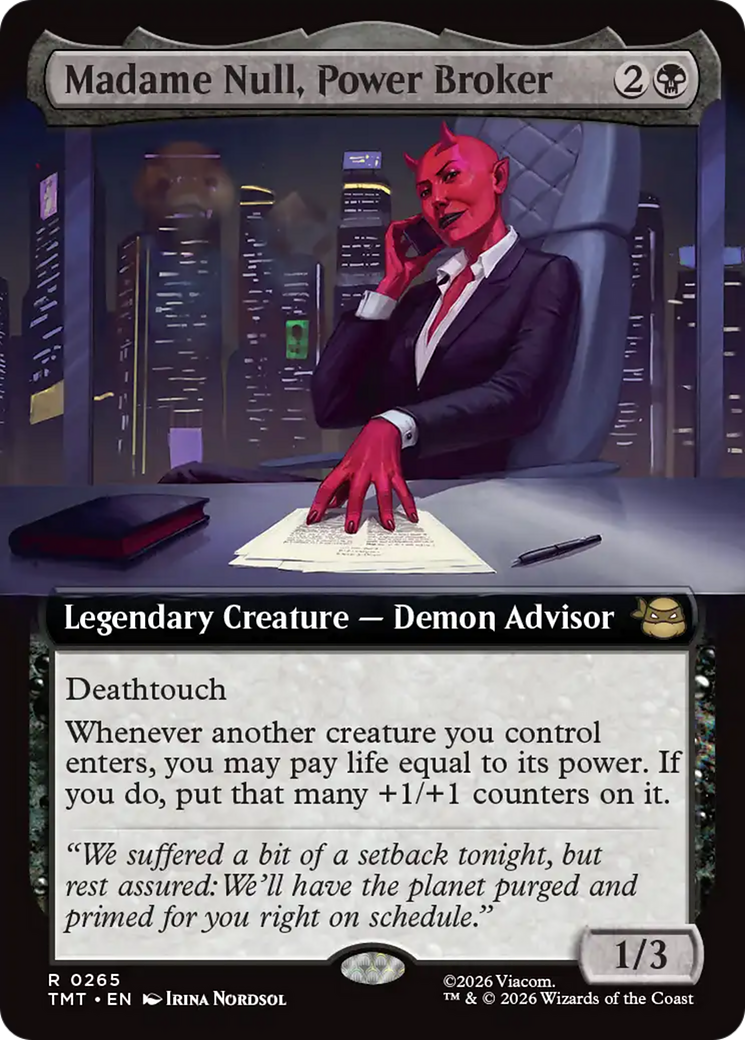 Madame Null, Power Broker (Extended Art) [Teenage Mutant Ninja Turtles] | Card Merchant Takapuna