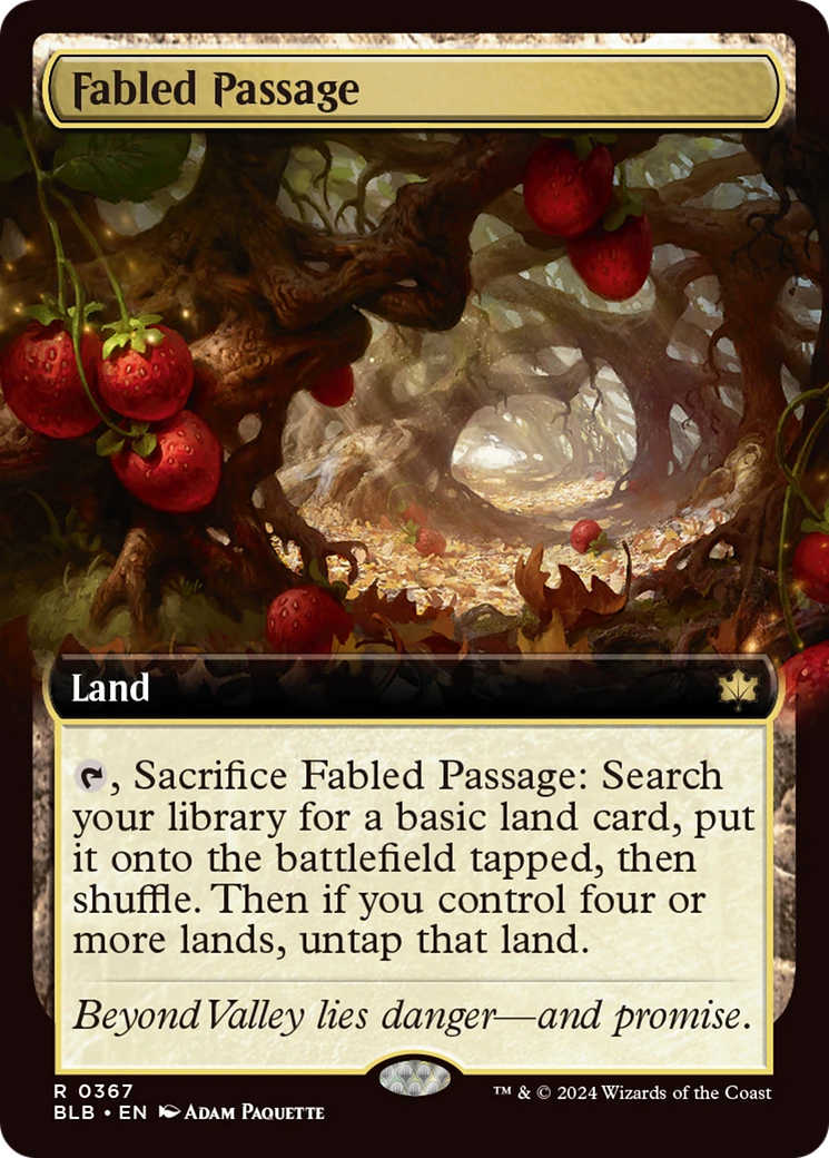 Fabled Passage (Extended Art) [Bloomburrow] | Card Merchant Takapuna