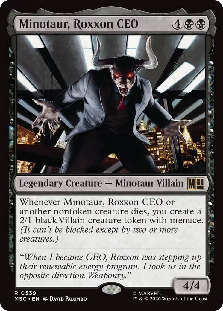 Minotaur, Roxxon CEO [Marvel Super Heroes Commander] | Card Merchant Takapuna
