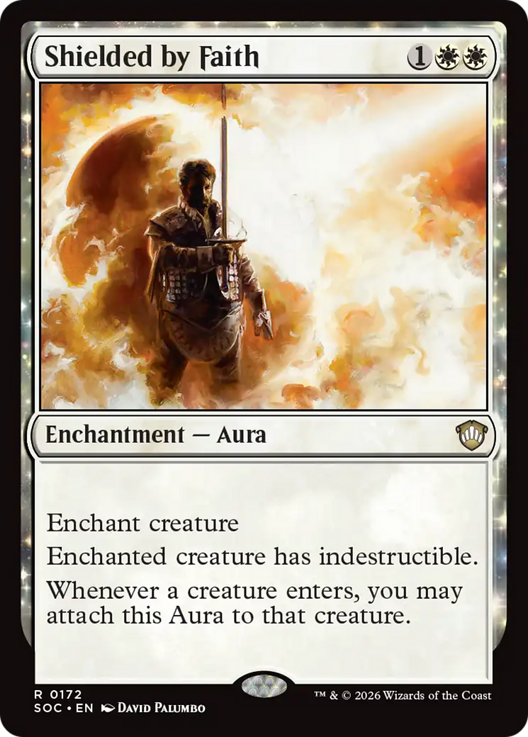 Shielded by Faith [Secrets of Strixhaven Commander] | Card Merchant Takapuna