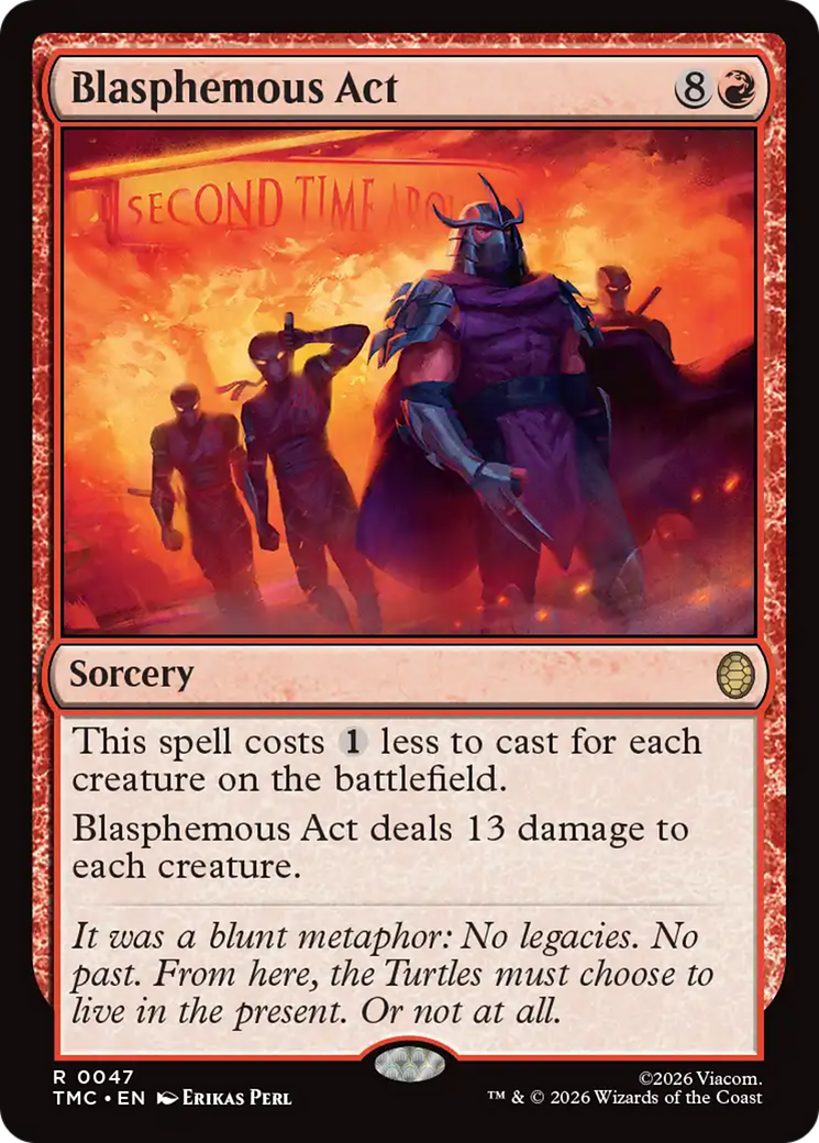 Blasphemous Act [Teenage Mutant Ninja Turtles Commander] | Card Merchant Takapuna