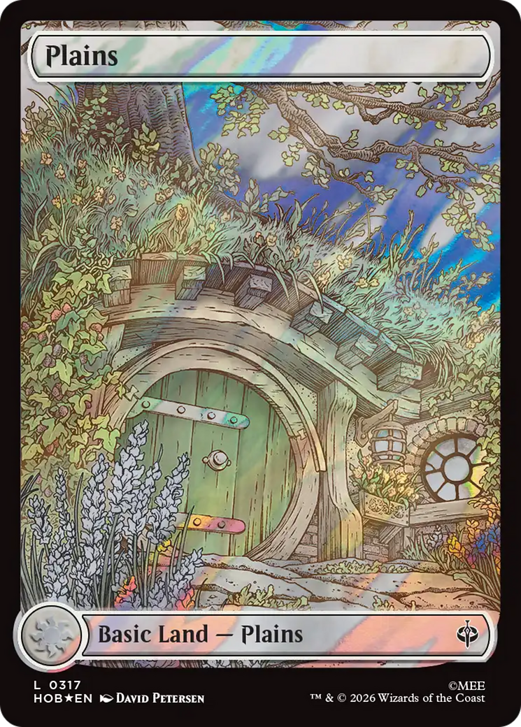 Plains (0317) (Surge Foil) [The Hobbit] | Card Merchant Takapuna