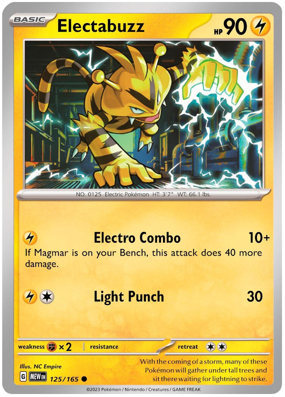 Electabuzz (125/165) [Scarlet & Violet 151] | Card Merchant Takapuna