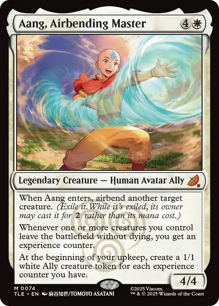 Aang, Airbending Master [Avatar: The Last Airbender: Eternal-Legal] | Card Merchant Takapuna