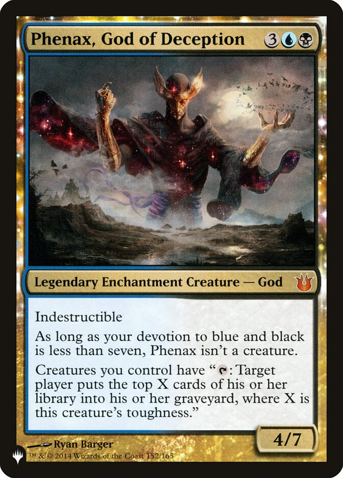 Phenax, God of Deception [The List] | Card Merchant Takapuna