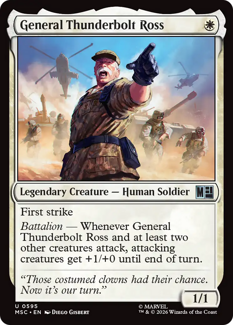 General Thunderbolt Ross [Marvel Super Heroes Commander] | Card Merchant Takapuna