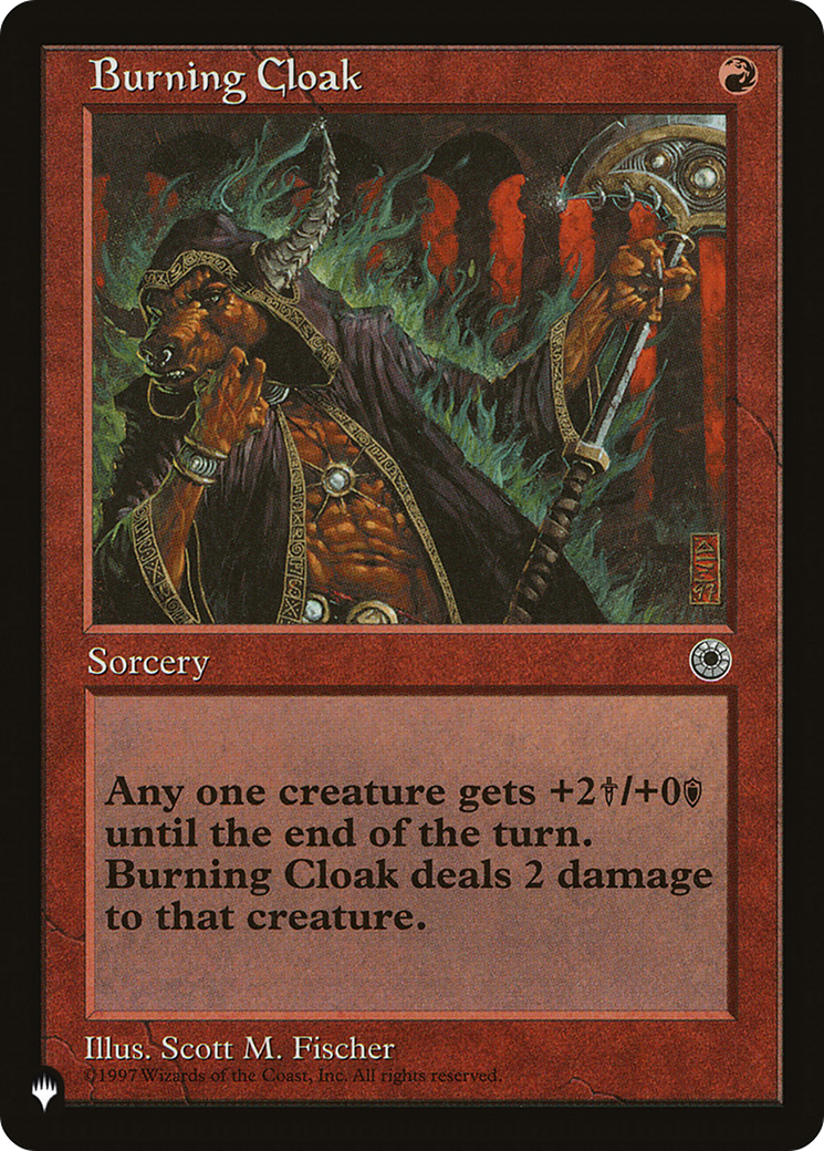 Burning Cloak [The List] | Card Merchant Takapuna