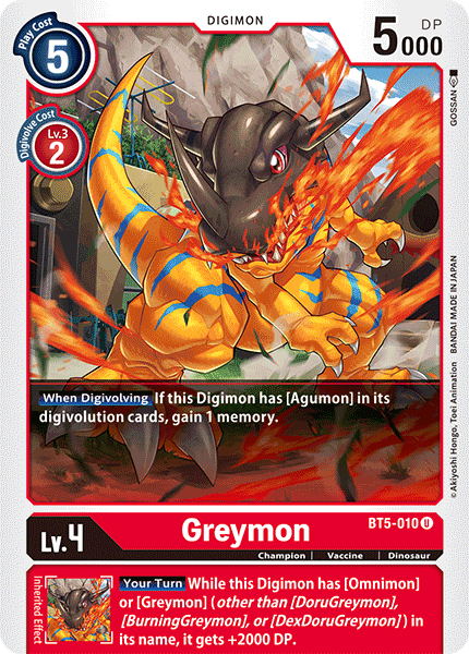 Greymon [BT5-010] [Battle of Omni] | Card Merchant Takapuna