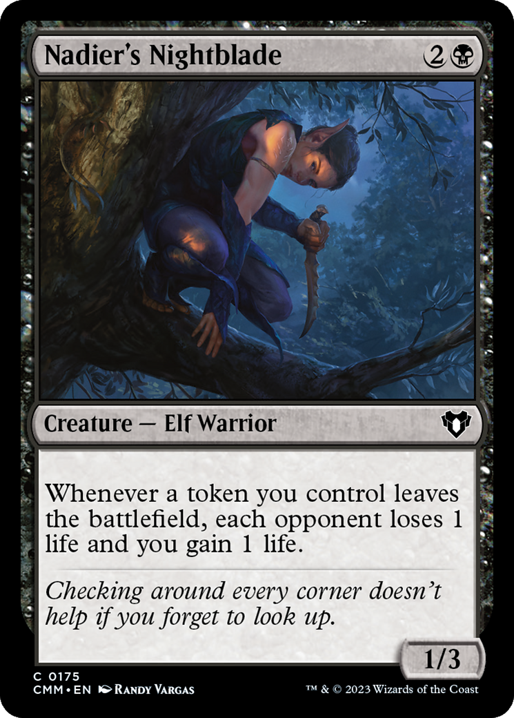 Nadier's Nightblade [Commander Masters] | Card Merchant Takapuna