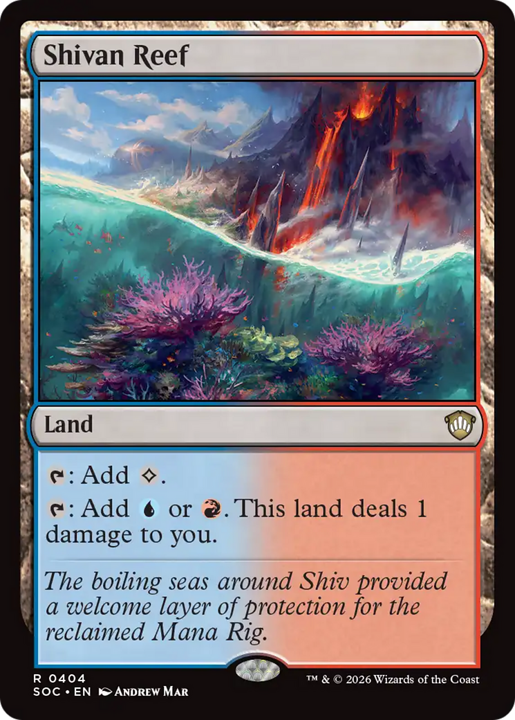 Shivan Reef [Secrets of Strixhaven Commander] | Card Merchant Takapuna