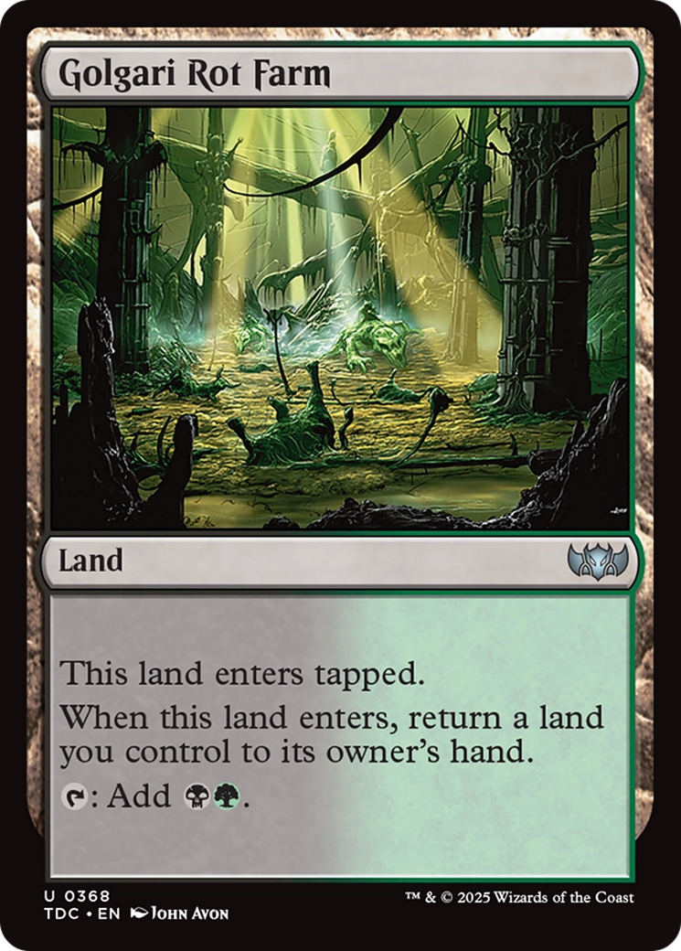 Golgari Rot Farm [Tarkir: Dragonstorm Commander] | Card Merchant Takapuna