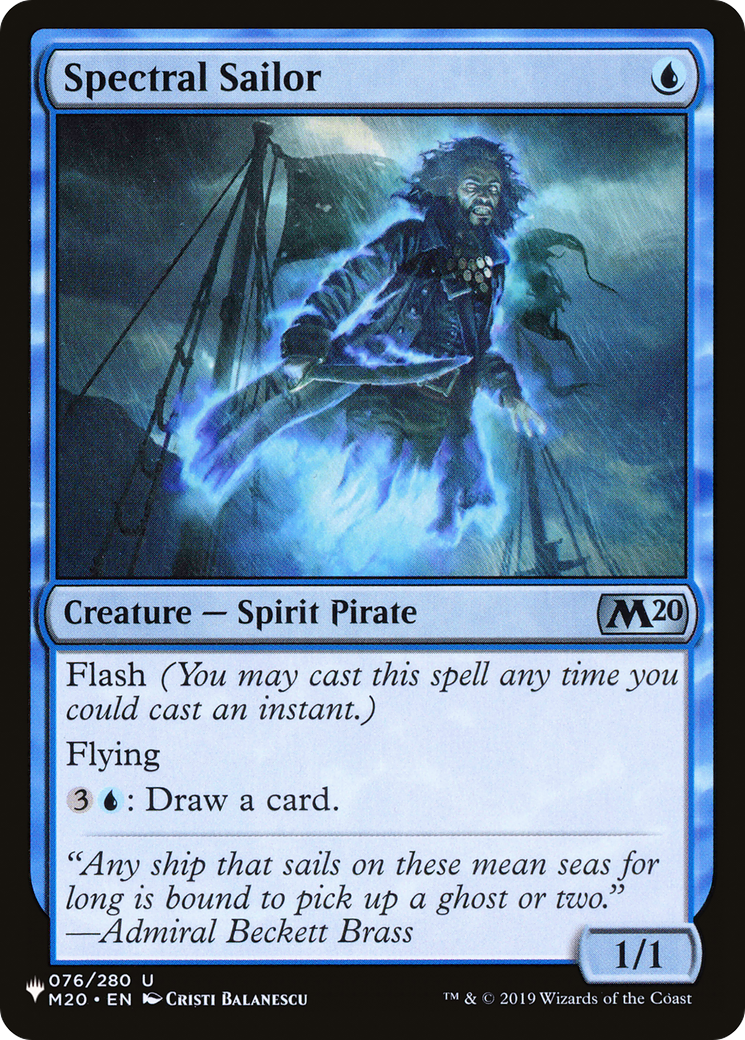 Spectral Sailor [The List] | Card Merchant Takapuna