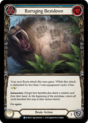 Barraging Beatdown (Blue) [U-WTR019] (Welcome to Rathe Unlimited)  Unlimited Normal | Card Merchant Takapuna