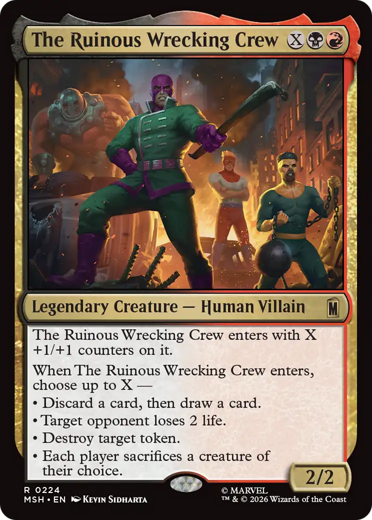 The Ruinous Wrecking Crew [Marvel Super Heroes] | Card Merchant Takapuna