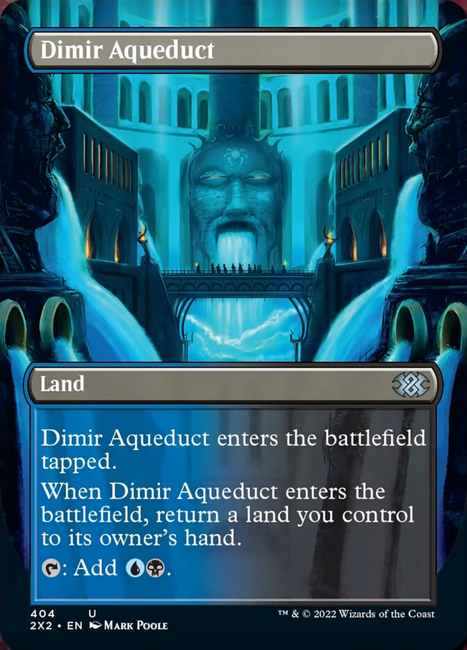 Dimir Aqueduct (Borderless Alternate Art) [Double Masters 2022] | Card Merchant Takapuna