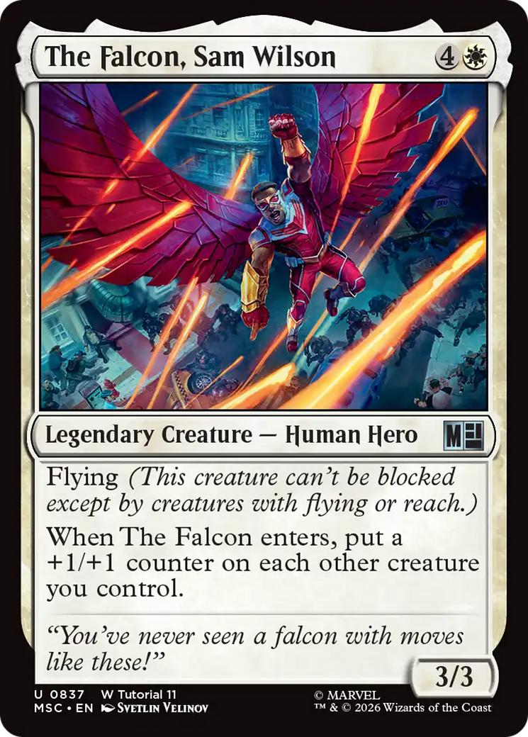 The Falcon, Sam Wilson (0837) [Marvel Super Heroes Commander] | Card Merchant Takapuna