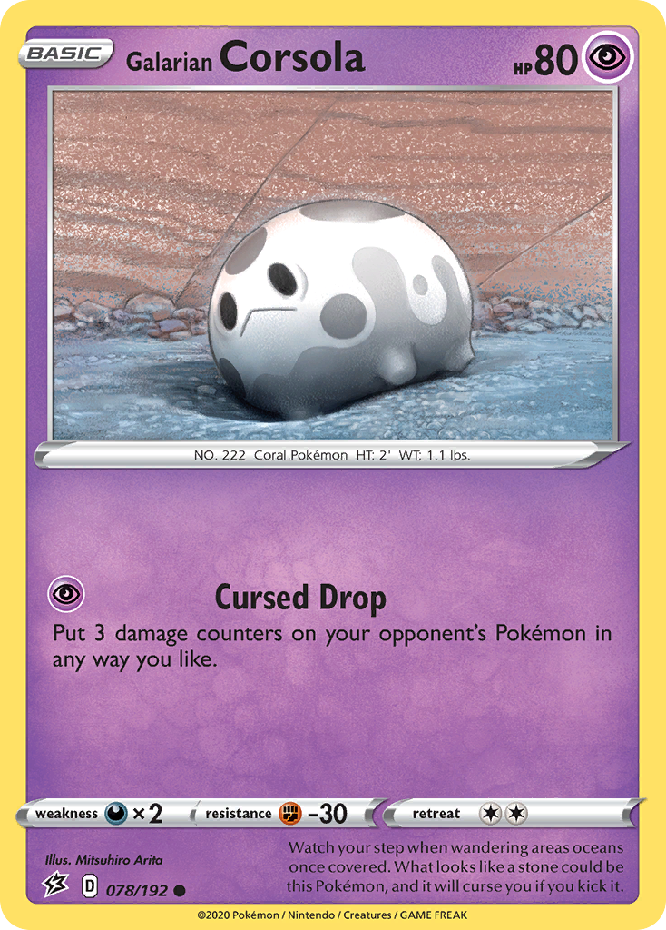 Galarian Corsola (078/192) [Sword & Shield: Rebel Clash] | Card Merchant Takapuna