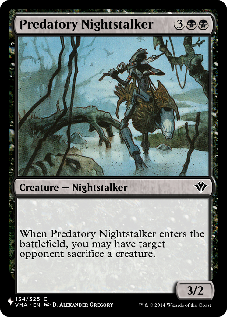 Predatory Nightstalker [The List] | Card Merchant Takapuna