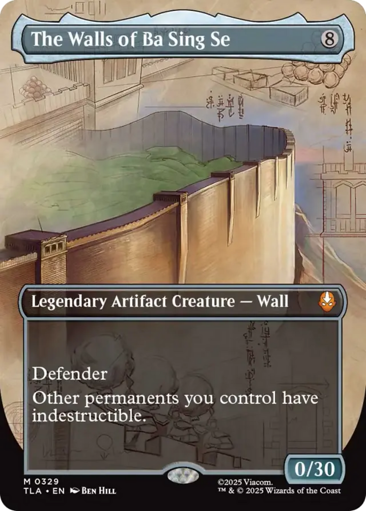 The Walls of Ba Sing Se (Borderless) [Avatar: The Last Airbender] | Card Merchant Takapuna