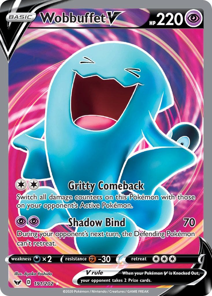 Wobbuffet V (191/202) [Sword & Shield: Base Set] | Card Merchant Takapuna