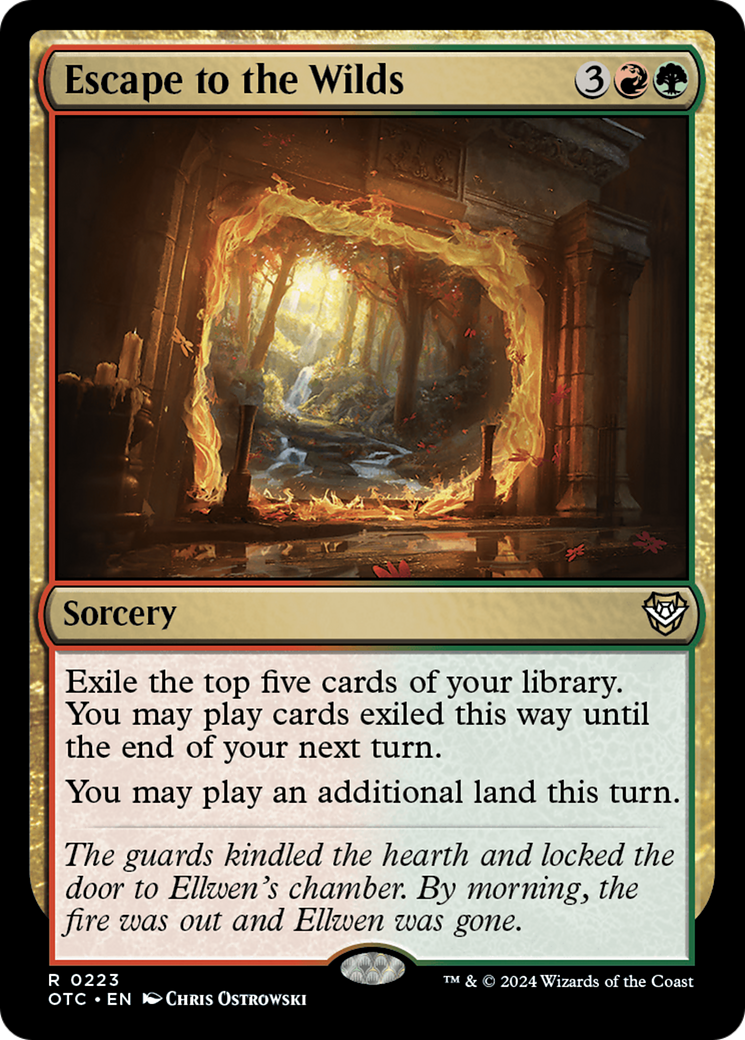 Escape to the Wilds [Outlaws of Thunder Junction Commander] | Card Merchant Takapuna
