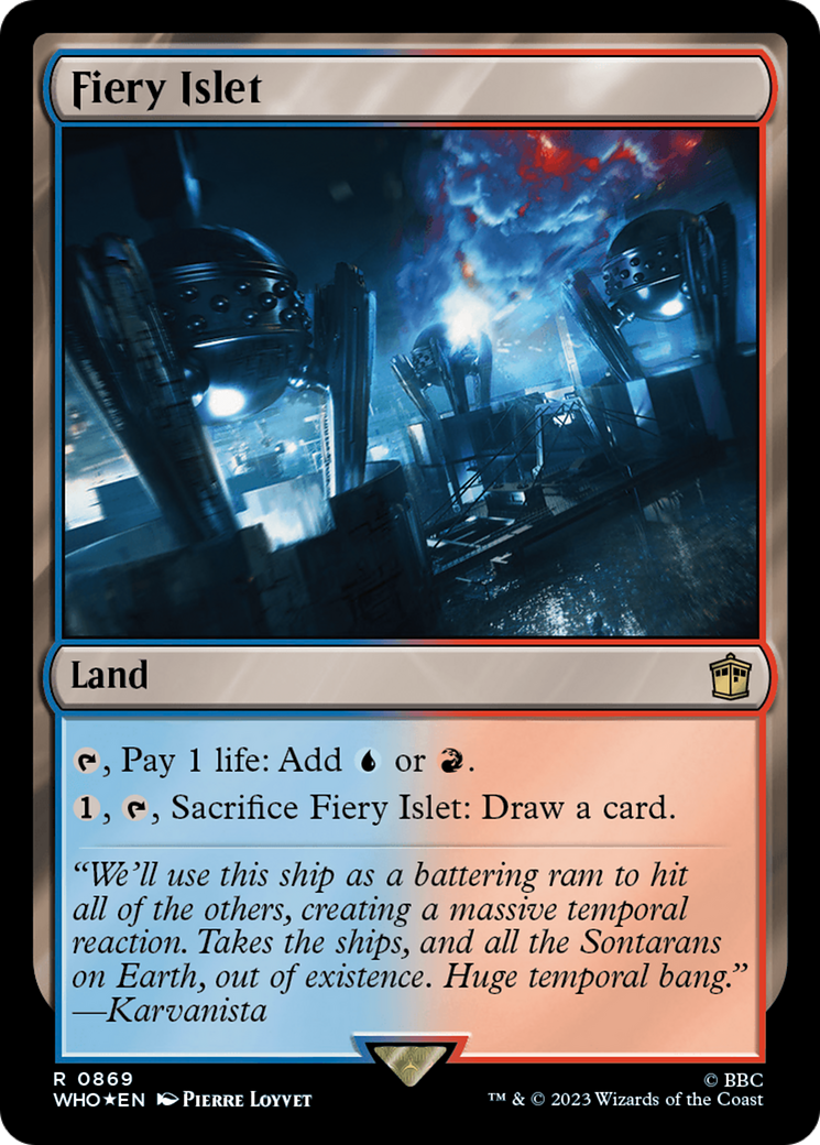 Fiery Islet (Surge Foil) [Doctor Who] | Card Merchant Takapuna