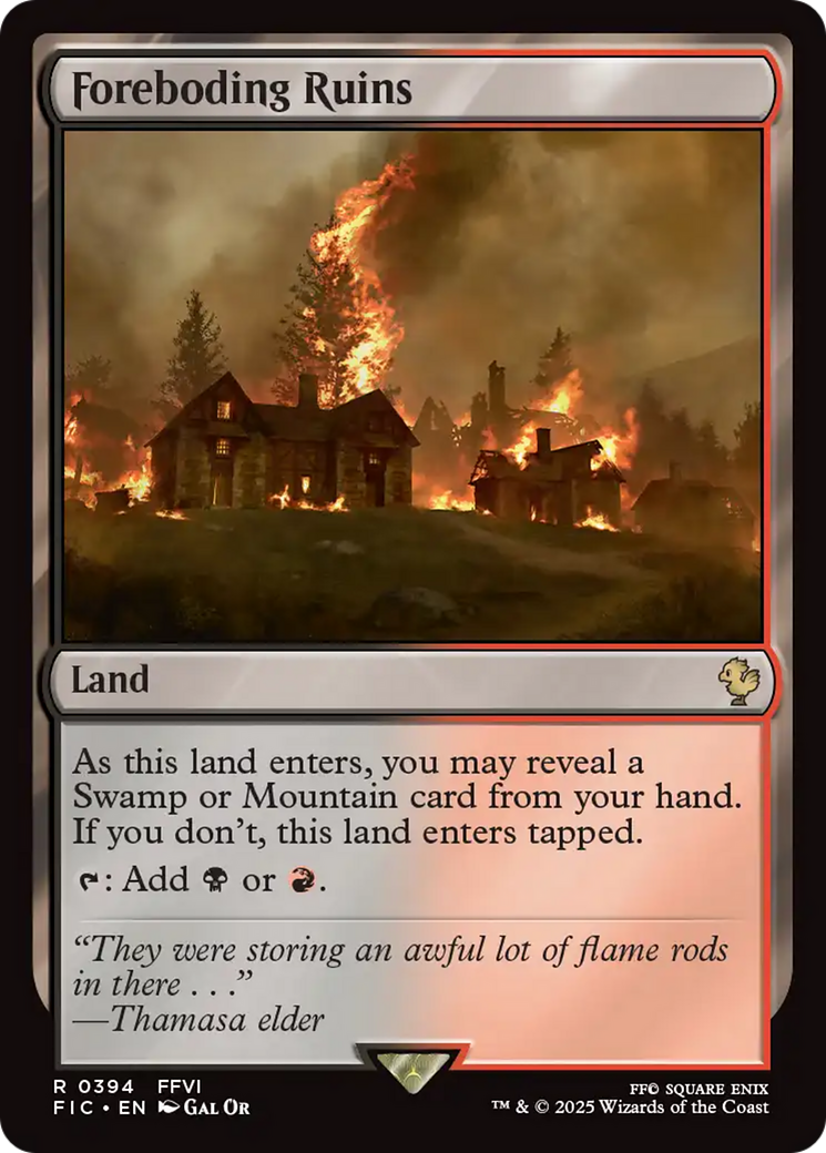 Foreboding Ruins [FINAL FANTASY Commander] | Card Merchant Takapuna