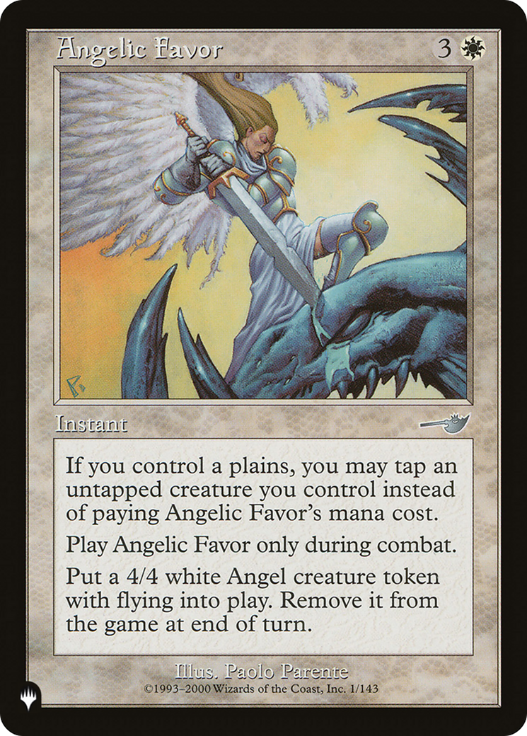 Angelic Favor [The List] | Card Merchant Takapuna