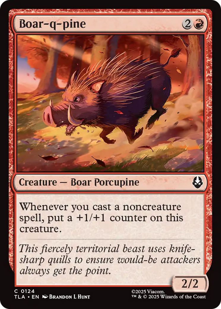 Boar-q-pine [Avatar: The Last Airbender] | Card Merchant Takapuna