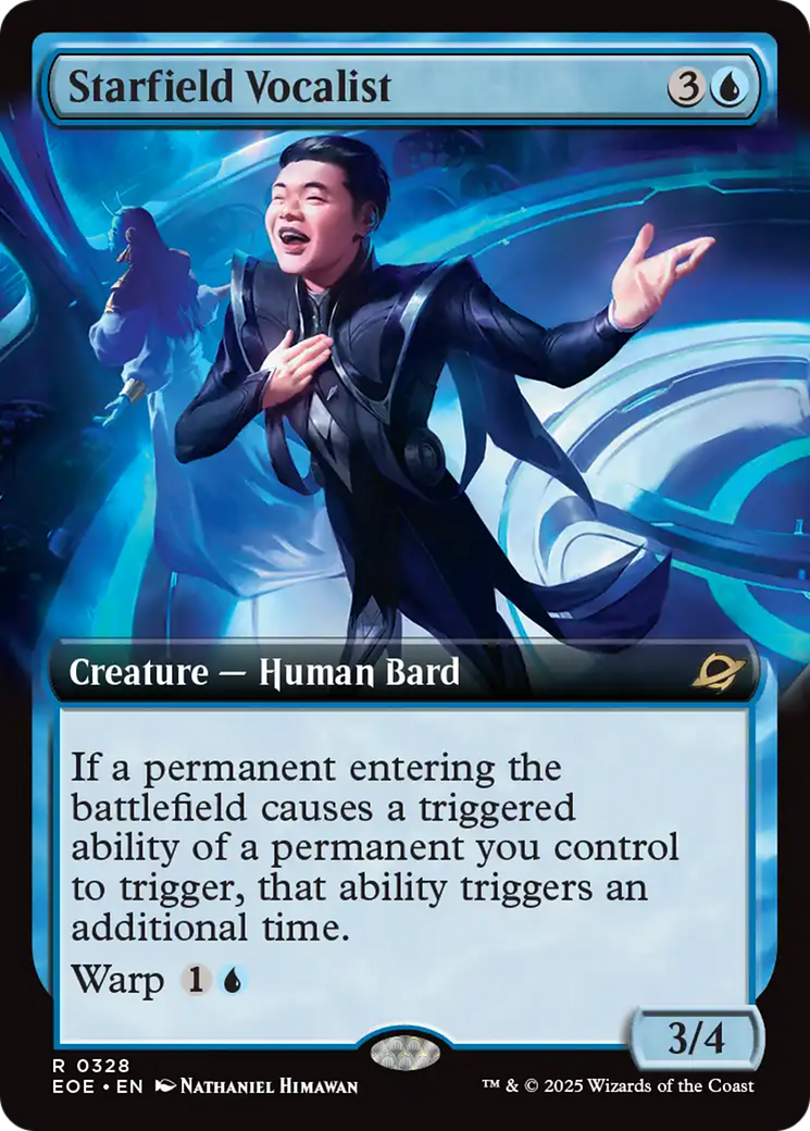 Starfield Vocalist (Extended Art) [Edge of Eternities] | Card Merchant Takapuna