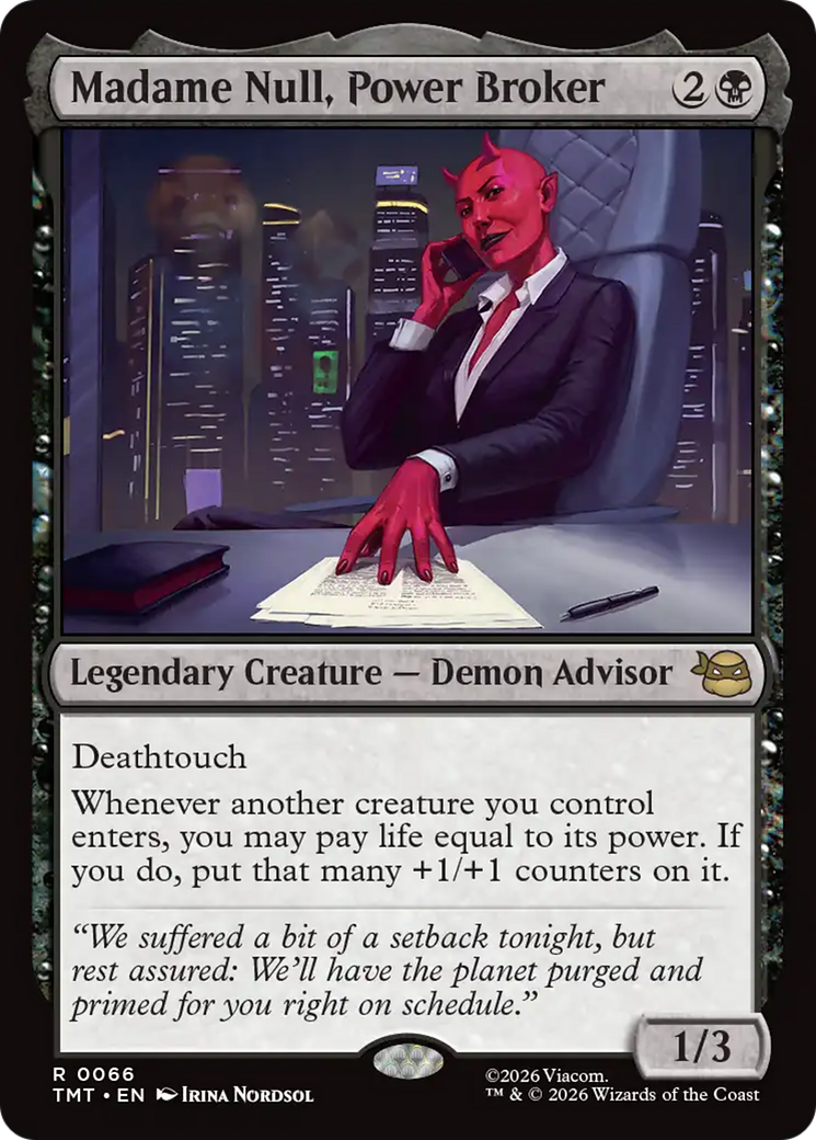 Madame Null, Power Broker [Teenage Mutant Ninja Turtles] | Card Merchant Takapuna