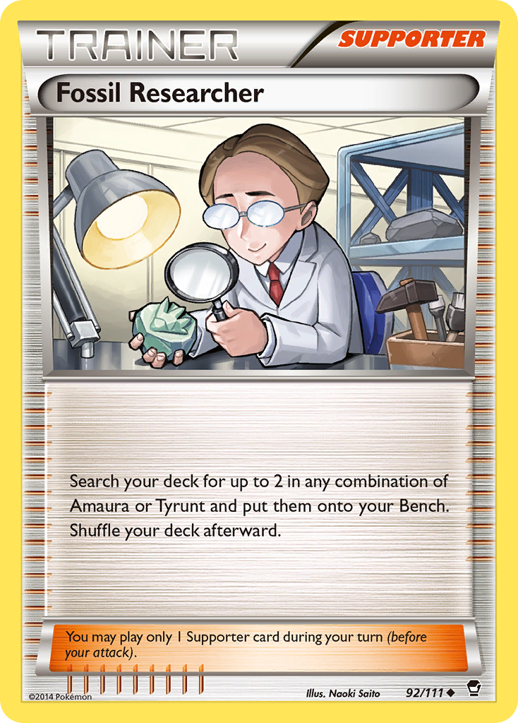 Fossil Researcher (92/111) [XY: Furious Fists] | Card Merchant Takapuna