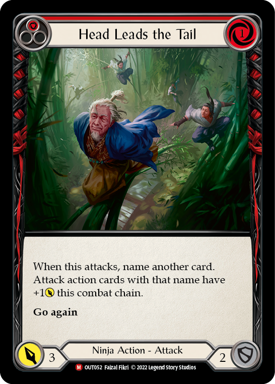 Head Leads the Tail [OUT052] (Outsiders)  Rainbow Foil | Card Merchant Takapuna