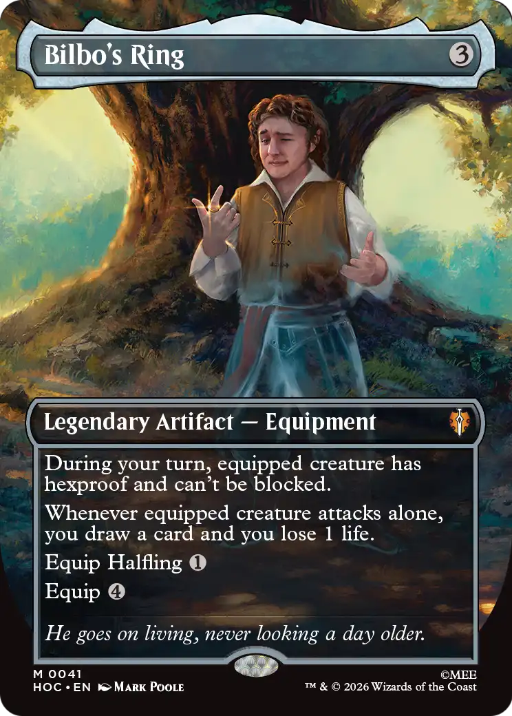 Bilbo's Ring (Borderless) (Surge Foil) [The Hobbit: Eternal-Legal] | Card Merchant Takapuna