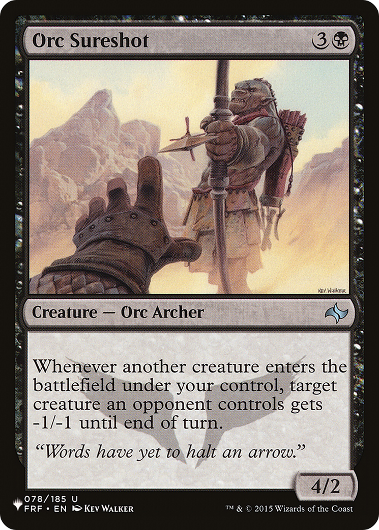 Orc Sureshot [The List] | Card Merchant Takapuna