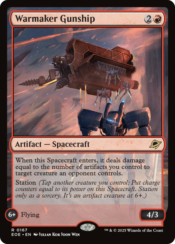 Warmaker Gunship [Edge of Eternities] | Card Merchant Takapuna