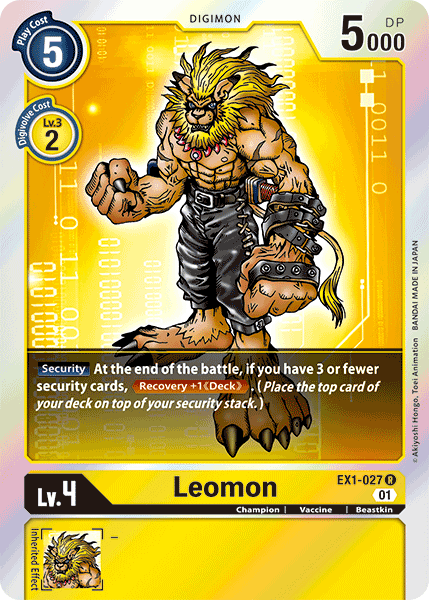 Leomon [EX1-027] [Classic Collection] | Card Merchant Takapuna