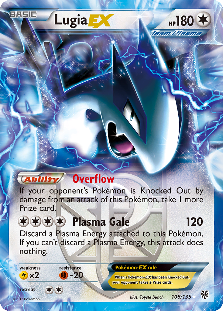Lugia EX (108/135) [Black & White: Plasma Storm] | Card Merchant Takapuna