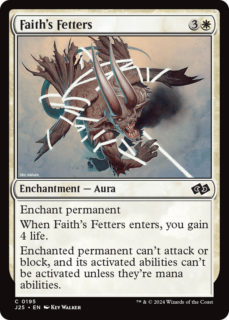Faith's Fetters [Foundations Jumpstart] | Card Merchant Takapuna