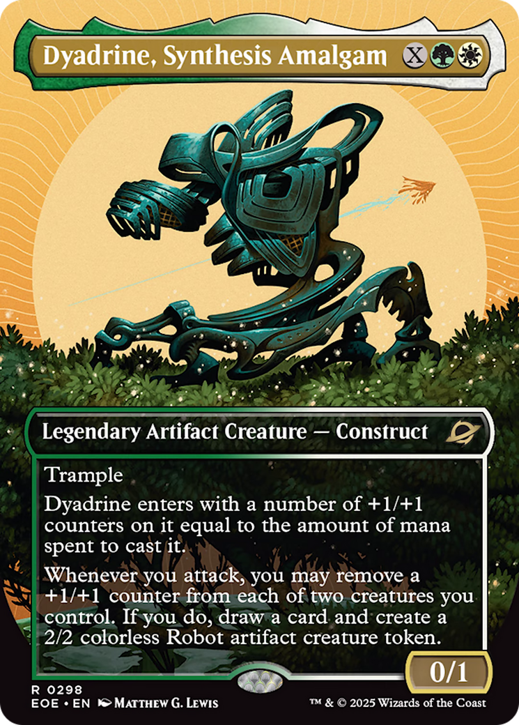 Dyadrine, Synthesis Amalgam (Borderless) [Edge of Eternities] | Card Merchant Takapuna