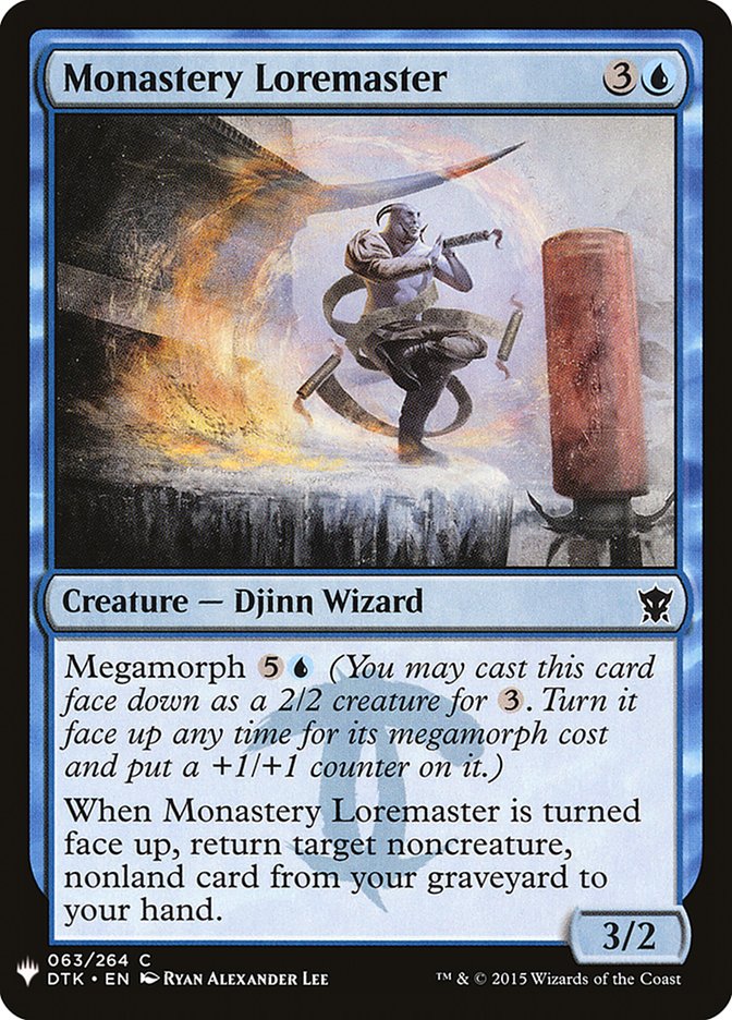 Monastery Loremaster [Mystery Booster] | Card Merchant Takapuna