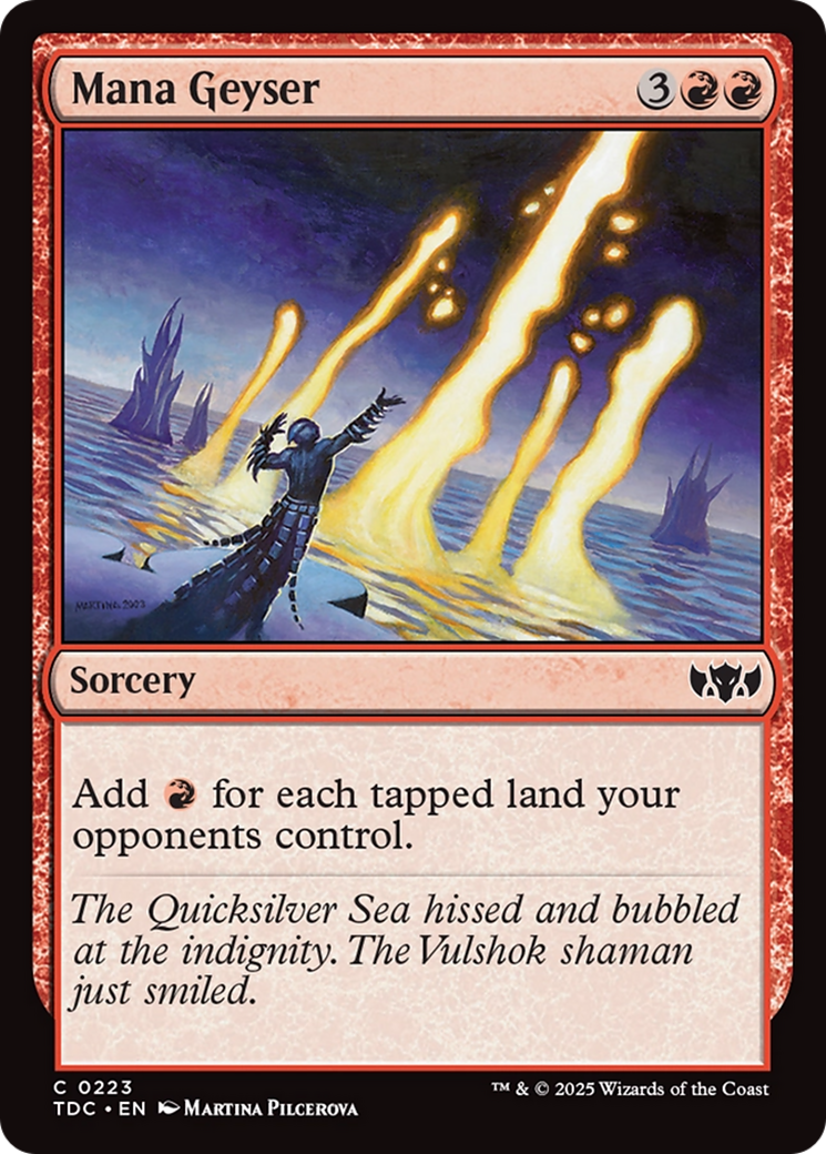 Mana Geyser [Tarkir: Dragonstorm Commander] | Card Merchant Takapuna