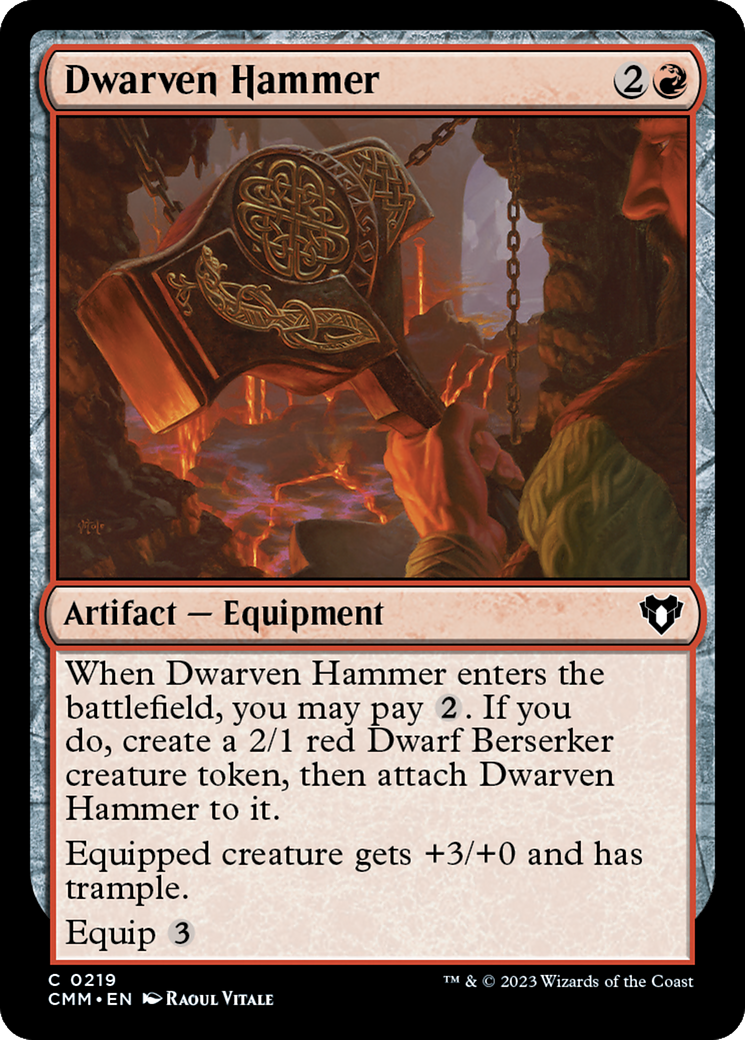 Dwarven Hammer [Commander Masters] | Card Merchant Takapuna